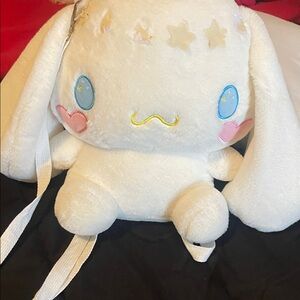 Cute White Plush Backpack